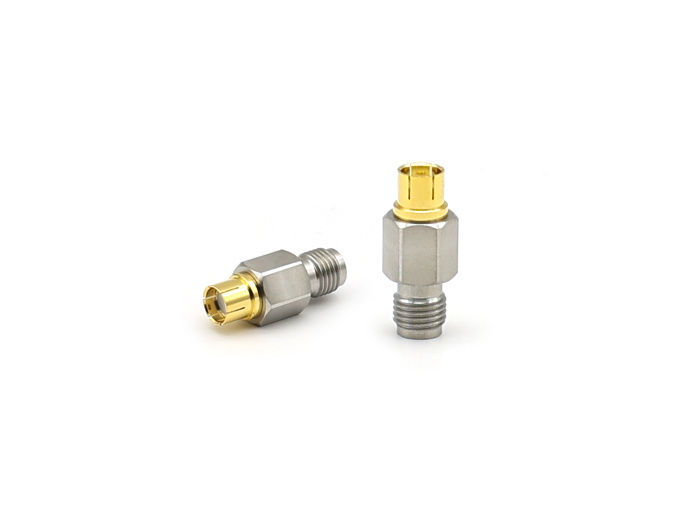 QSMA female to SMA female Stainless Steel RF Coaxial Adapter