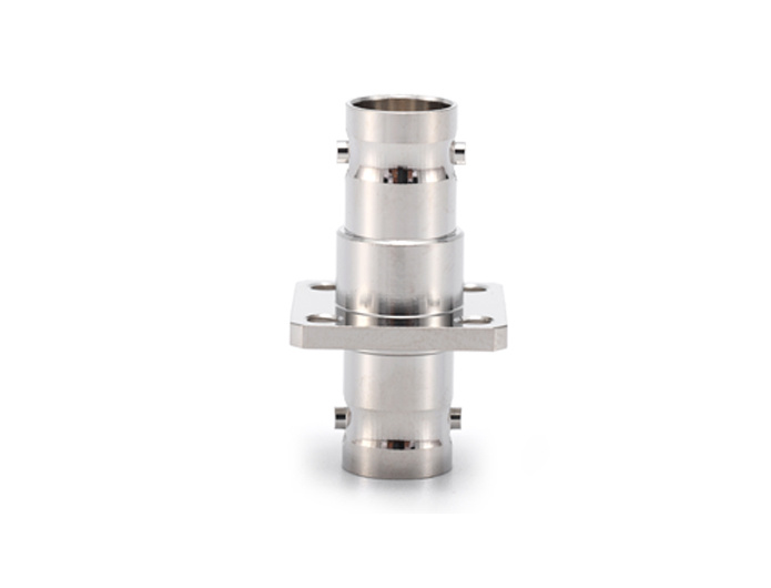 BNC Female to BNC Female 4 Holes Flange RF Coaxial Adapter