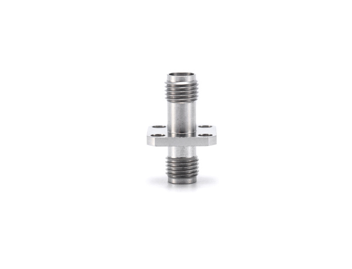 SMA female to SMA female 4 Holes Flange Stainless Steel RF Coaxial Adapter SMA-KFKG