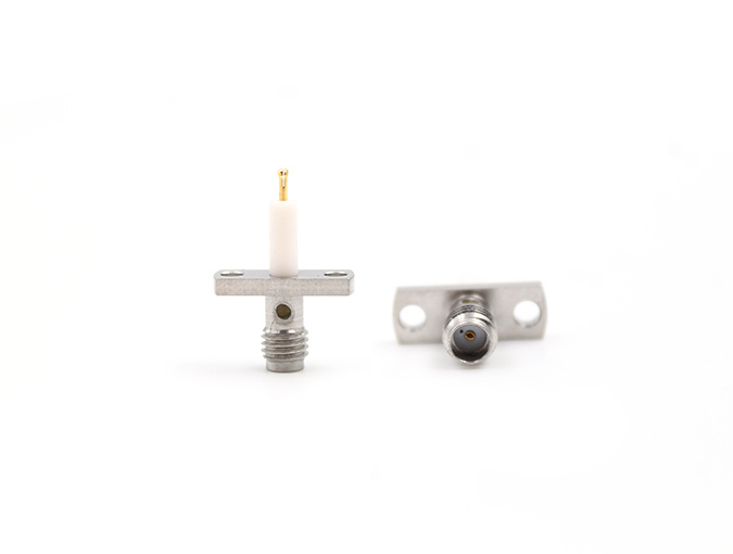 RF Connector Stainless steel SSMA Female Flange Mount
