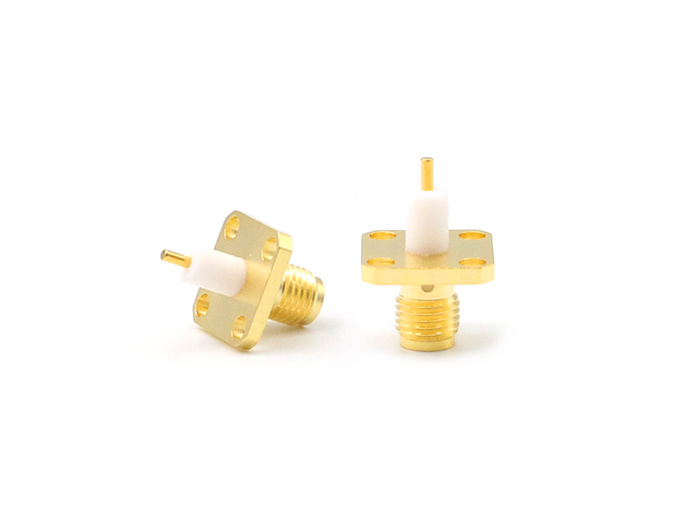 RF Connector SMA Female Flange Mount