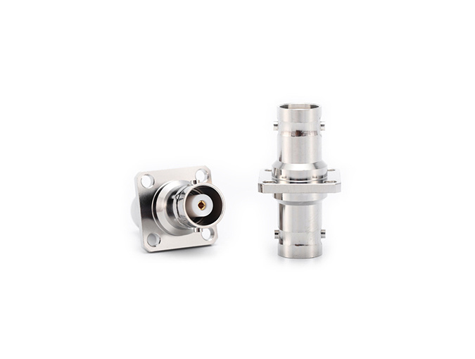 RF Adapter MHV Female to Female Flange