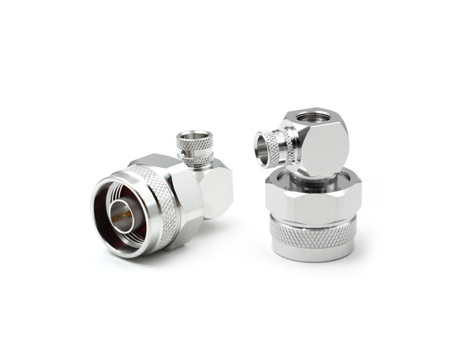 N Male Right Angle for RG401/.250 Cable