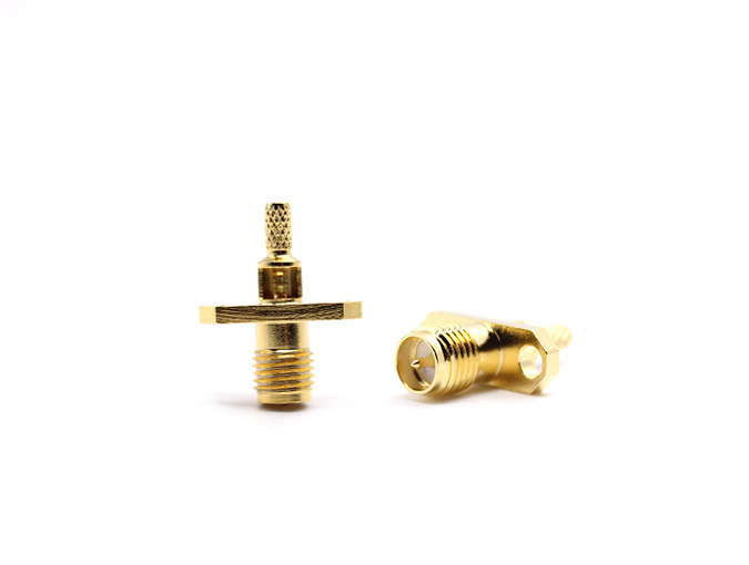 RF Connector RPSMA Female Flange for RG316 Cable, Crimp