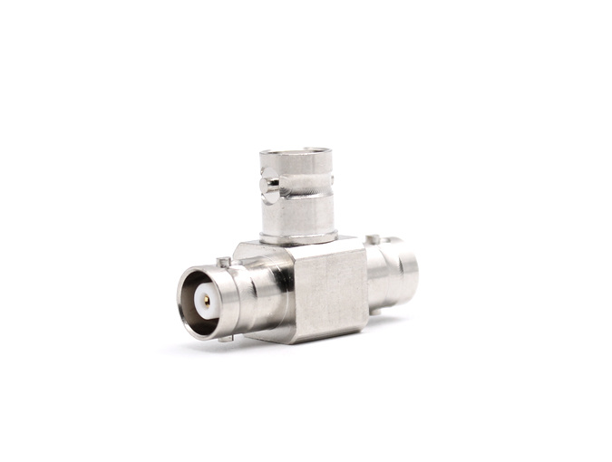 MHV Female to Female to Female RF adaptor