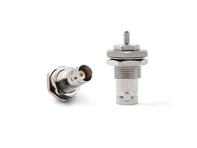 RF Connector BNC Female Bulkhead for RG316 Cable Crimp
