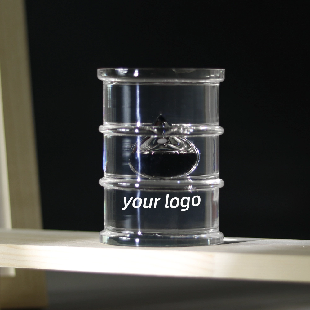 Oil drop paperweight
