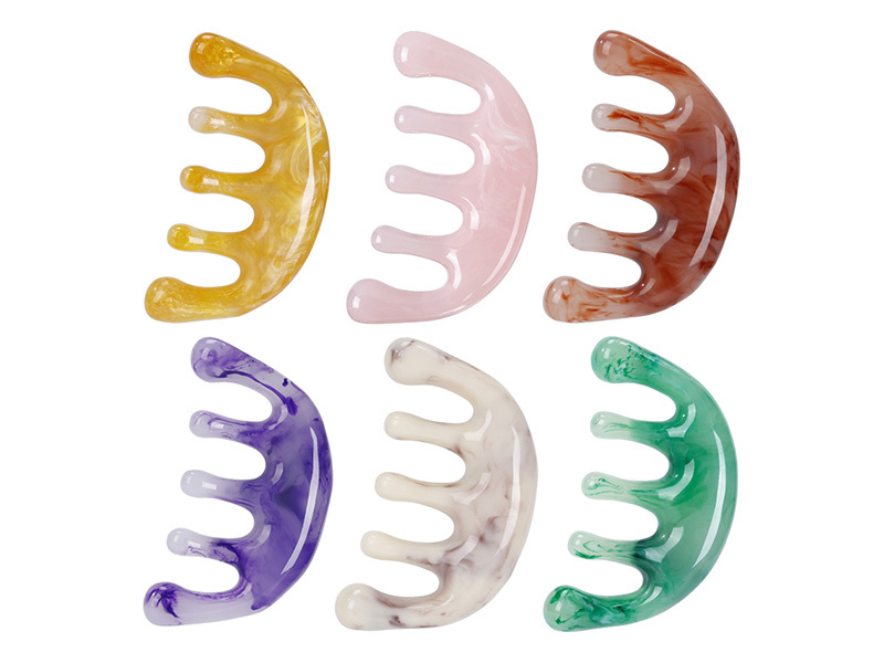 Five-tooth massage comb