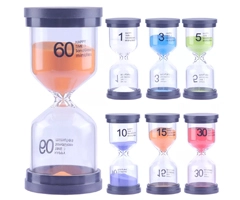 Small black lid hourglass
