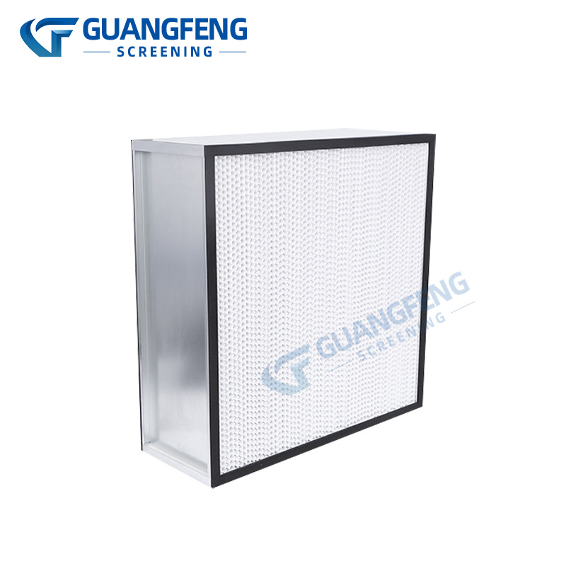 High efficiency filter with partition Energy Efficient Plate Filter ,  Low Pressure Drop Air Filter Panels