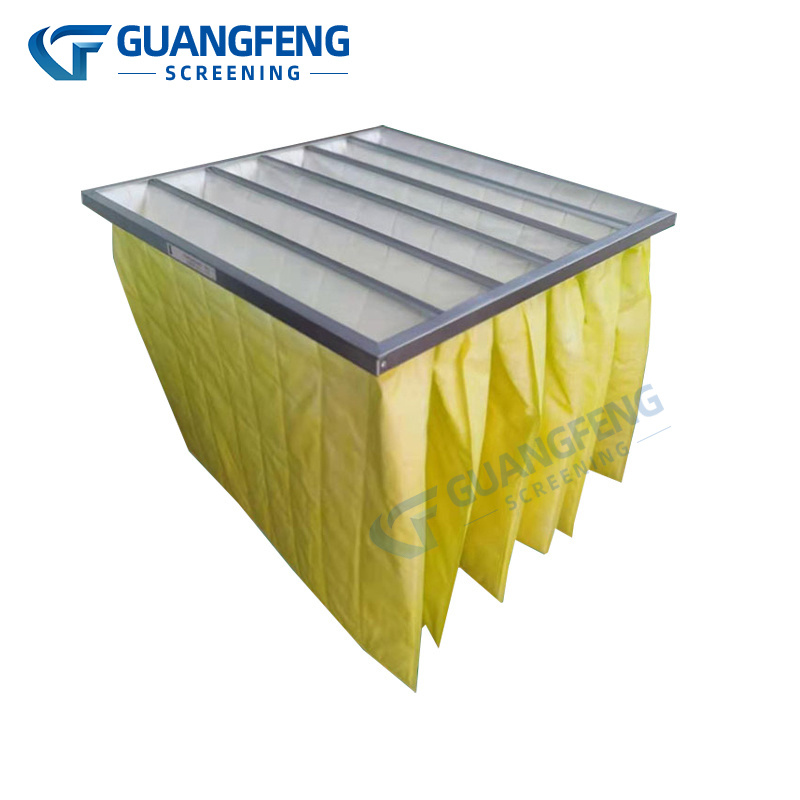 F8 medium and high efficiency bag filter High Dust Holding Capacity Filter Bags ,  Long Life Filter Bags