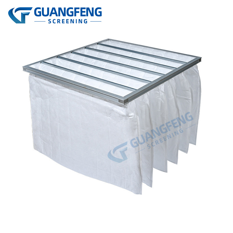 F9 medium and high efficiency bag filter Paint Spray Booth Bag Filter ,  Powder Coating Filter Bags