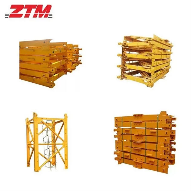 ZTT86A Flattop Tower Crane 6t Capacity 56m Jib Length 1t Tip Load Hoisting Equipment
