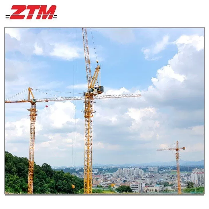 ZTL126 Luffing Tower Crane 6t Capacity 45m Jib Length Hoisting Equipment
