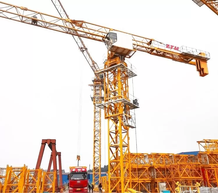 ZTT116X Flat-Top Tower Crane 6t Capacity 60m Jib Length 1.2t Tip Load ZTM tower crane smart global