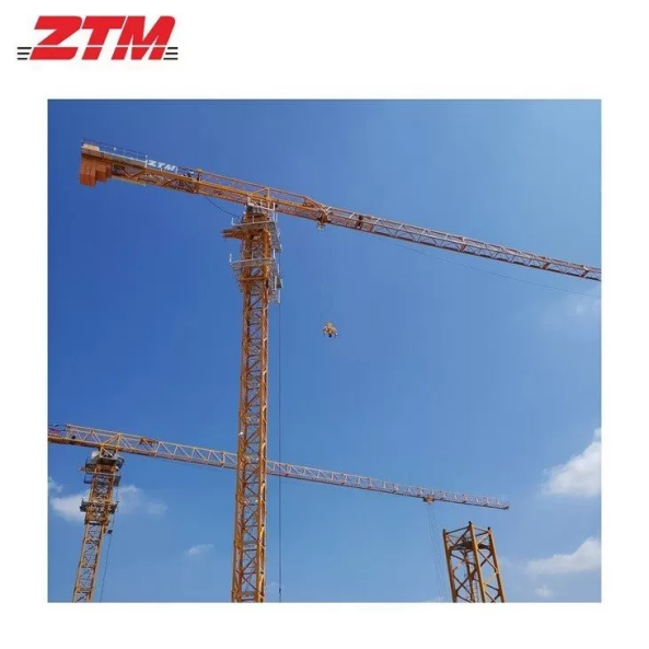 ZTT226 Flattop Tower Crane 10t Capacity 70m Jib Length 2t Tip Load With Inclined Ladder