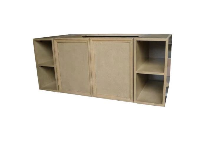 WTHS - best western wall hanging vanity four cubbies separate in both left and right hand side,with a large Cubby in the center Best western