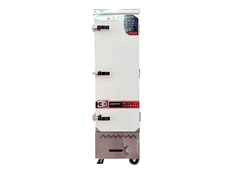 Vertical tray PE gas steam rice cabinet