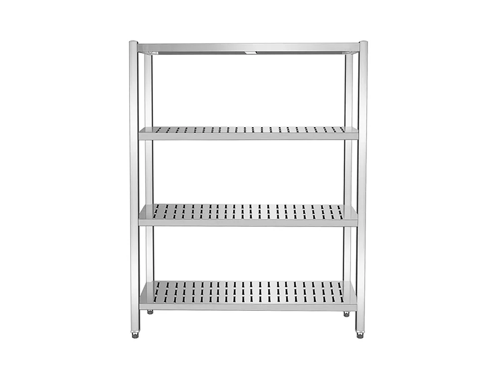 Four square tube perforated shelves Four square tube perforated shelves