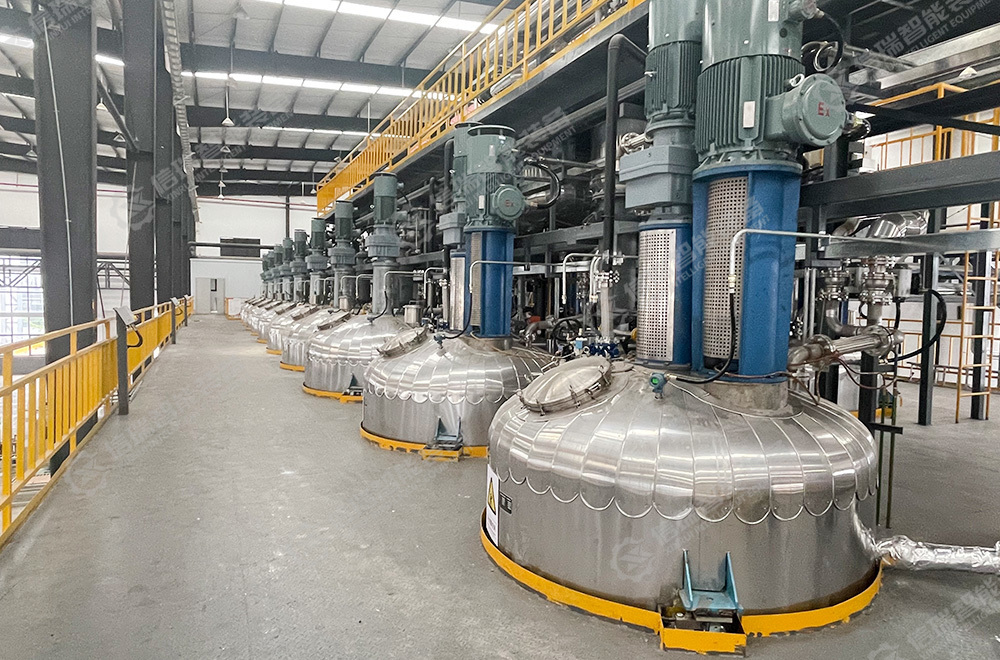 Stainless steel double stirring reactor