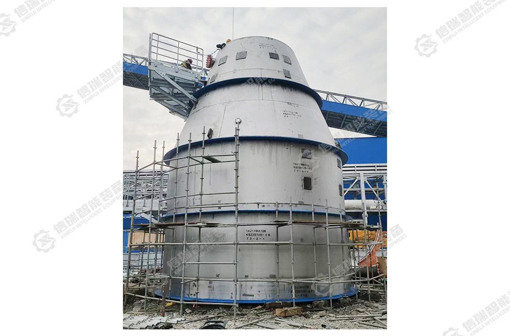 Large tower equipment on site