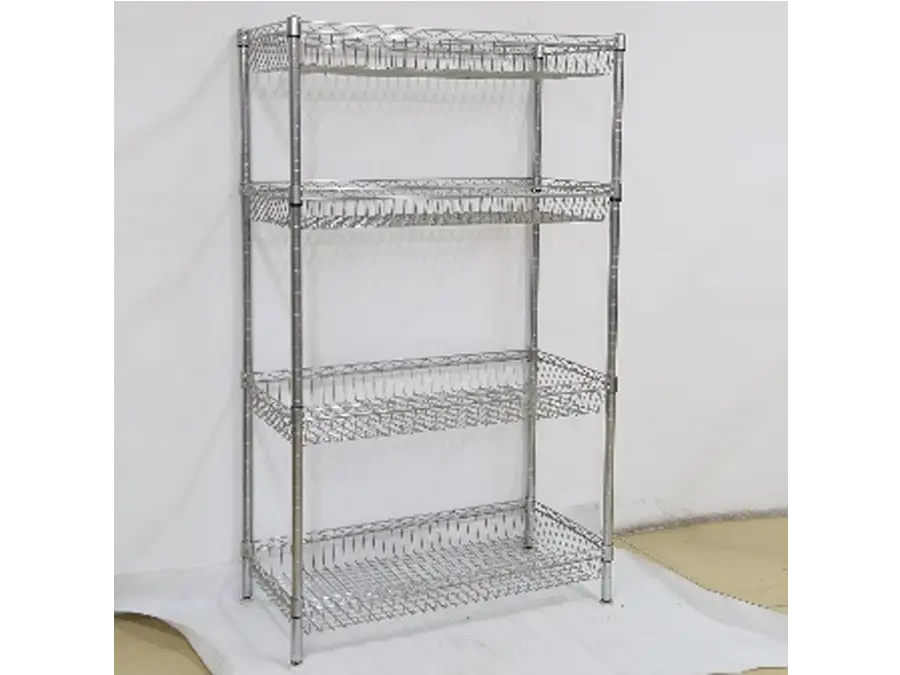Deep basket net shelves Deep basket net shelves