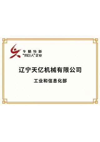 国家级专精特新“小巨人”企业