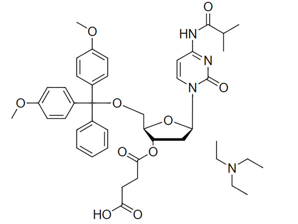 N4-iBu-DMT-2'-dC-3'-succinate, TEA salt
