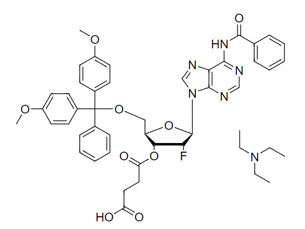 N6-Bz-DMT-2'-F-dA-3'-succinate, TEA salt