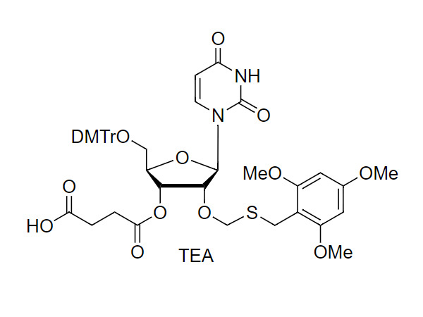 5'-O-DMTr-2'-O-TMBTM-U-3'-O-succinate, TEA salt
