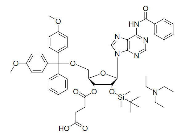 N6-Bz-DMT-2'-O-TBDMS-Ar-3'-succinate, TEA salt