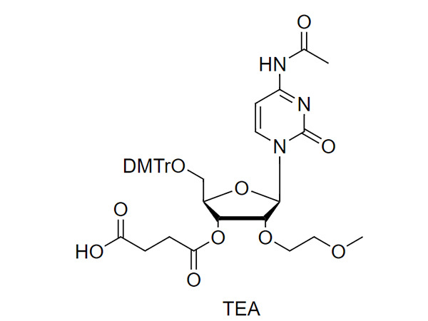 5'-DMT-2'-O-MOE-C(Ac)-3'-succinate, TEA salt