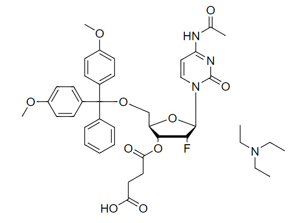 N4-Ac-DMT-2'-F-dC-3'-succinate, TEA salt
