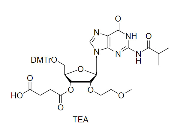 5'-DMT-2'-O-MOE-G(iBu)-3'-succinate, TEA salt