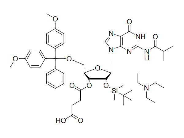 N2-iBu-DMT-2'-O-TBDMS-Gr-3'-succinate, TEA salt