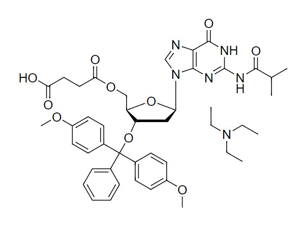 N2-iBu-3'-DMT-2'-dG-5'-succinate, TEA salt
