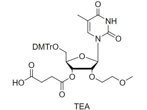 5'-O-DMTr-2'-O-MOE-T-3'-O-succinate, TEA salt