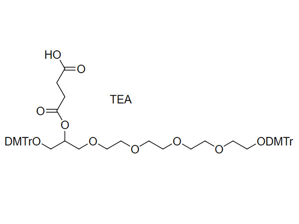 1-ODMTr-3-(DMTr-TEG)glyceryl-2-O-succinate, TEA salt