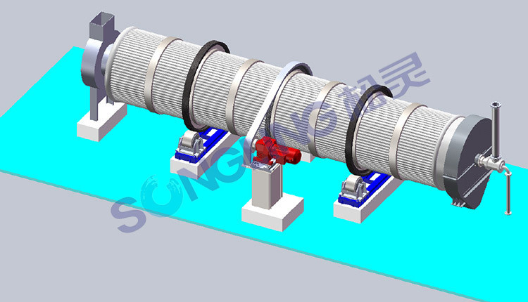Rotary Drum Dryer for Green Petroleum Coke Drying and other bulk materials