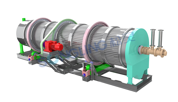Rotary Drum Cooler for Steel Slags, Calcined Coke, Needle Coke, Graphite Anode Materials and other bulk materials
