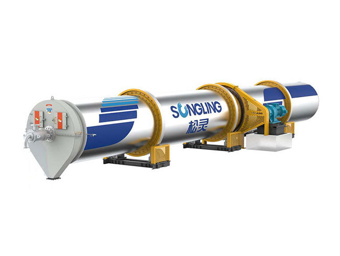 Rotary sludge dryer
