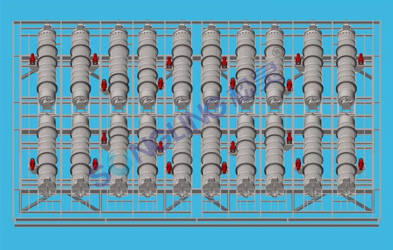 Rotary Ash Coolers for 2x235MW Attarat Oil Shale Power Plant, Jordan (SHI FW Boiler)