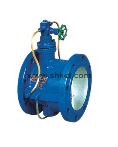Hinder close butterfly's valve non-return valve slowly a little