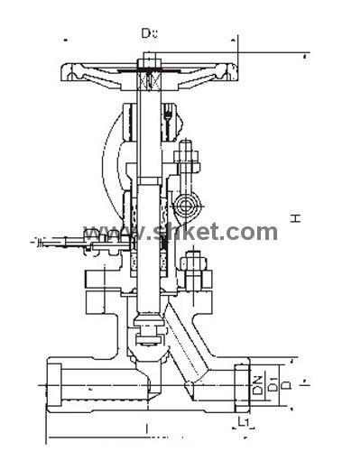 Water-seled globe Valves