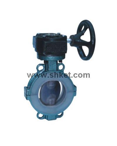 Line glue,line Fluorine butterfly's Valve