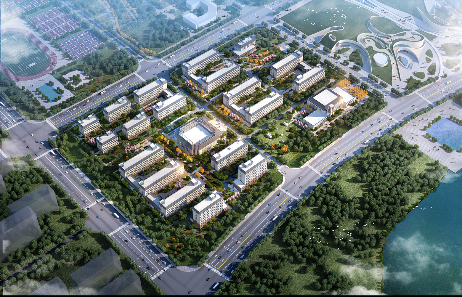 河北地质大学新校区一期工程（西部组团）机电安装工程