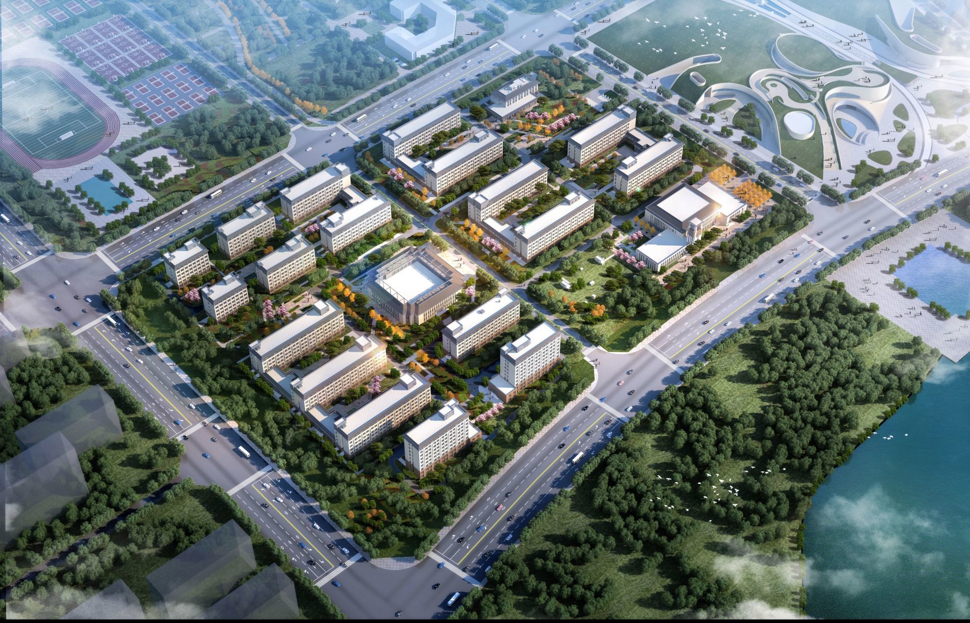 河北地质大学新校区一期工程（西部组团）机电安装工程