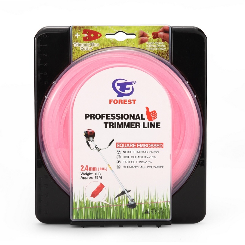 Linha de corte quadrada em relevo de 1LB 2,4 mm