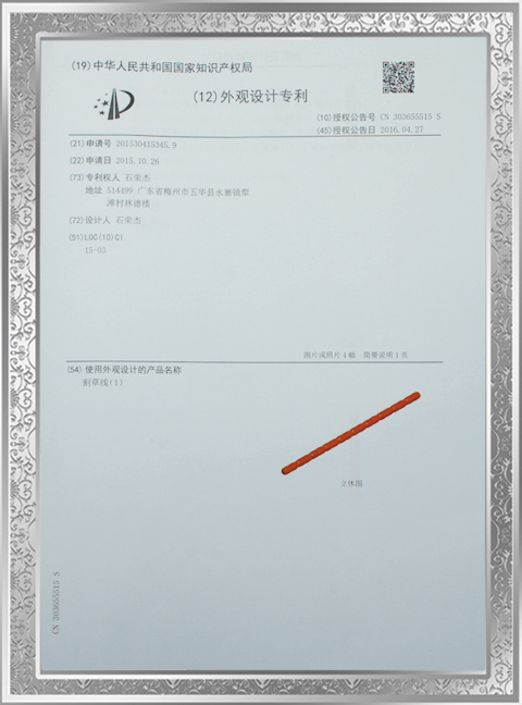 Patent Certificate