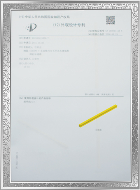 Patent Certificate